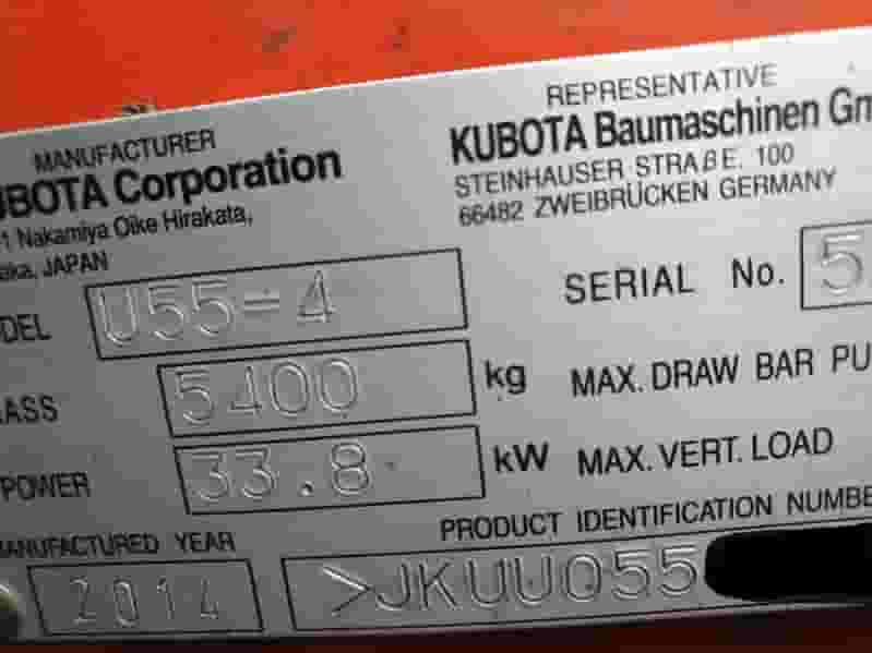 Koparka Kubota U55-4, części, demontaż, ramię, gąsienice - Photo 3