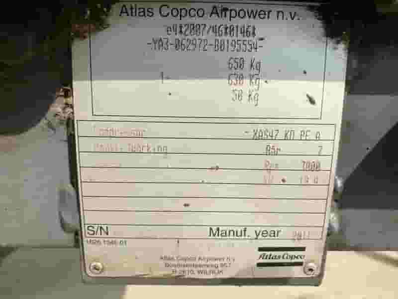 Kompresor Atlas Copco XAS47 - Photo 4