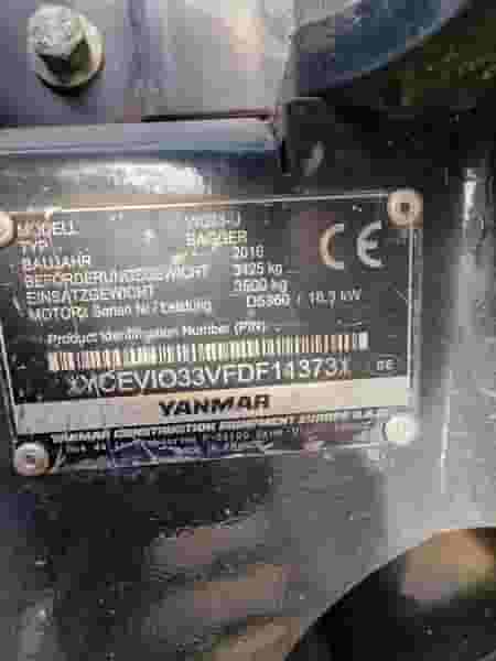 Koparka gąsienicowa Yanmar VIO 33 - U, 2016 r - 3170 Mth - Photo 4