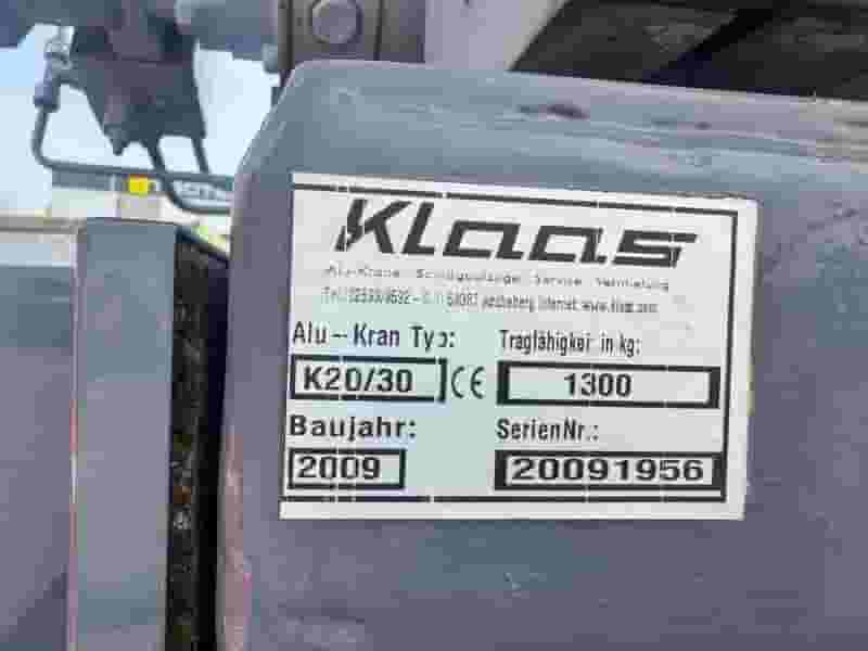 Żuraw ciesielski, dźwig Klaas K20/30  -2009 r - przyczepa 3500 kg - Photo 3