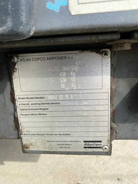 Kompresor Atlas Copco XAS 47 - Photo 5