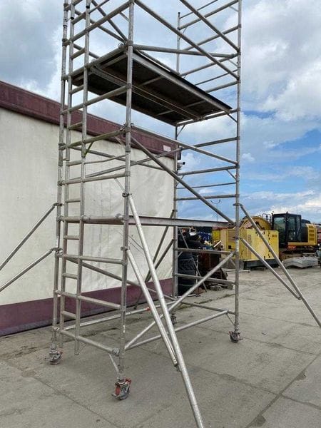 Szerokie rusztowanie jezdne  aluminiowe 6 m roboczych - Photo 4