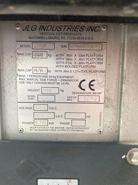 Podnosnik osobowy JLG 25 AM - Thumbnail 3